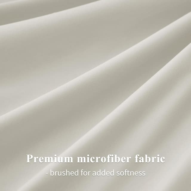 Thumbnail 6 de Aisbo King Size Duvet Cover Set Beige