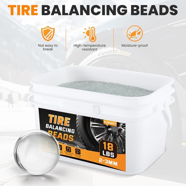 Detalle 2 de FURWEY Tire Balancing Beads 18 lb for Truck Tires