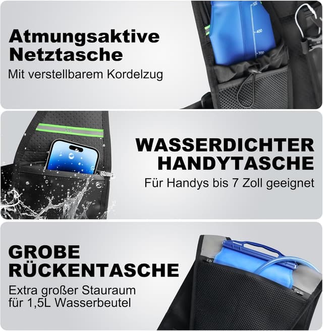 Thumbnail 2 de Laufweste Damen Herren Ultraleicht 500ml Trinkflasche