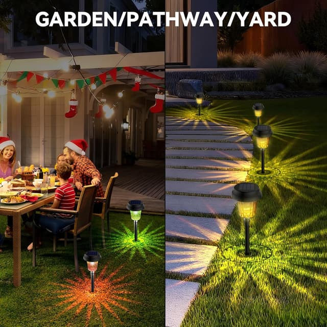 Detalle 1 de TECKNET Solar garden lights 8 pack