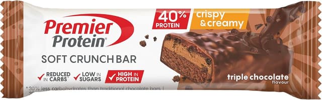 Thumbnail 1 de Premier Protein Bar de Chocolate Triple, 40% Proteínas, 12x40g 🍫