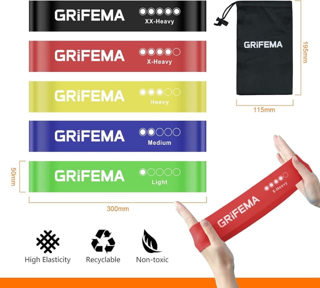 Detalle 2 de GRIFEMA GAK5001 fasce resistenza 5 livelli