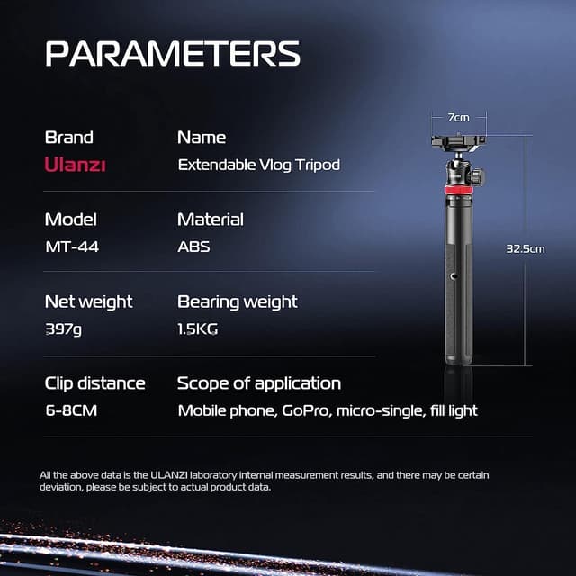 Thumbnail 1 de ULANZI MT-44 Perche à selfie 147 cm