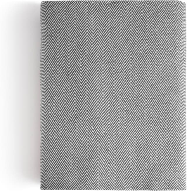 Detalle de Textilhome Copridivano e Copriletto Multiuso Modello Martina “plaid/foulard” 130x180 cm – grigio scuro, certificato OEKO-TEX