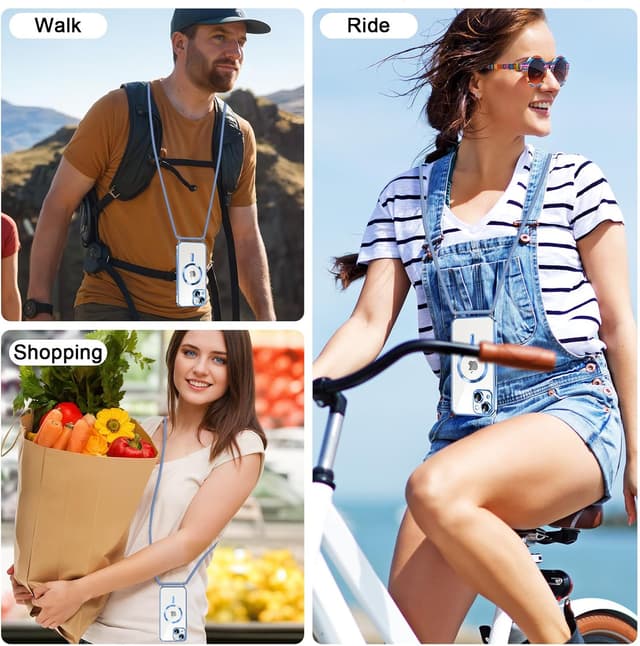 Detalle de iPhone 15 Plus Magnet Handyband, 160 cm