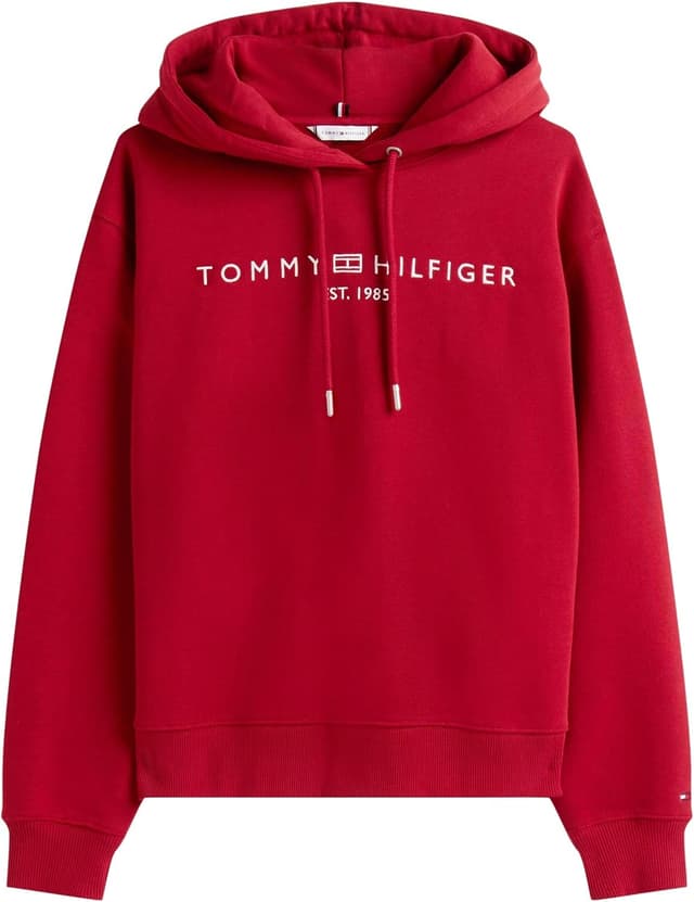 Detalle de Tommy Hilfiger Women’s Logo Hoodie for everyday comfort