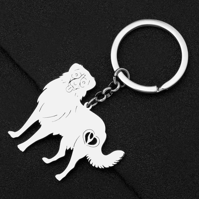 Detalle de DOWAY whippet keychain charm ring