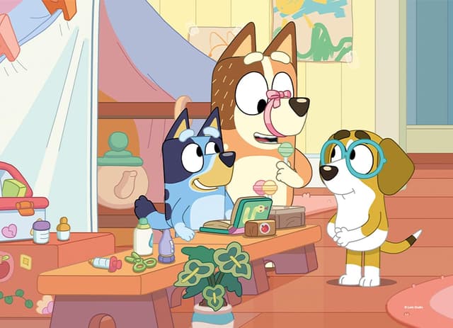 Detalle 2 de Lisciani Puzzle Bluey 4 en 1 🧩 Juego Creativo para Niños