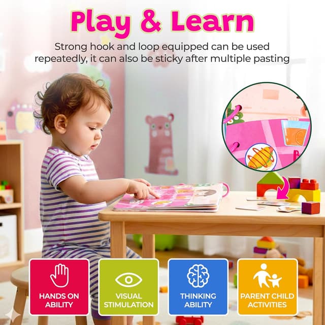 Detalle 2 de Cubbly quiet busy book for 3–6