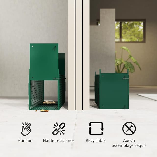 Detalle de PawHut piège vivant à double entrée 60 x 18 x 20 cm pour martres, rats et souris