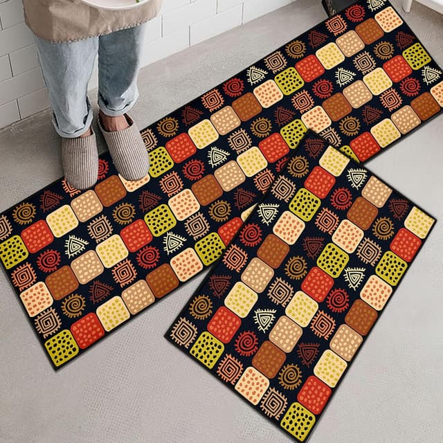 Detalle de HZVRTN Lot de 2 tapis cuisine lavables