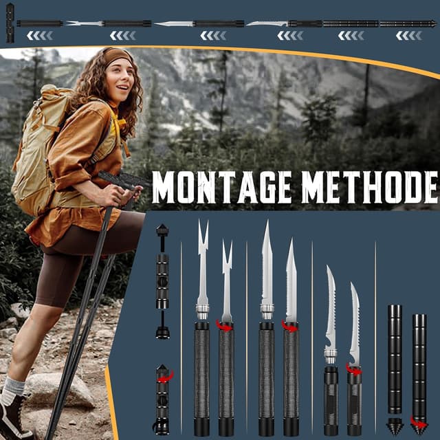 Detalle 2 de Golden Bird Wanderstöcke Erweiterungen