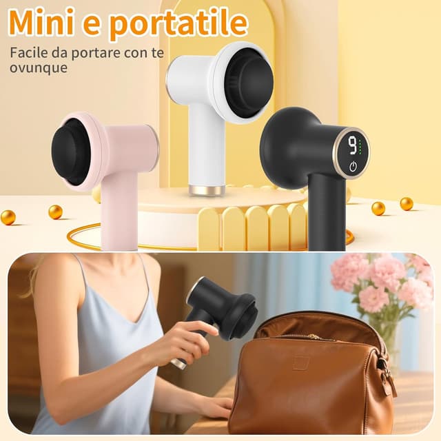 Thumbnail 6 de TJXVX Massaggiatore Elettrico Anti-cellulite Senza Fili nero, 9 velocità e 8 testine