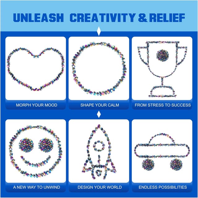 Thumbnail 4 de 550 PCS Magnetic Putty Fidget Toys for Stress Relief