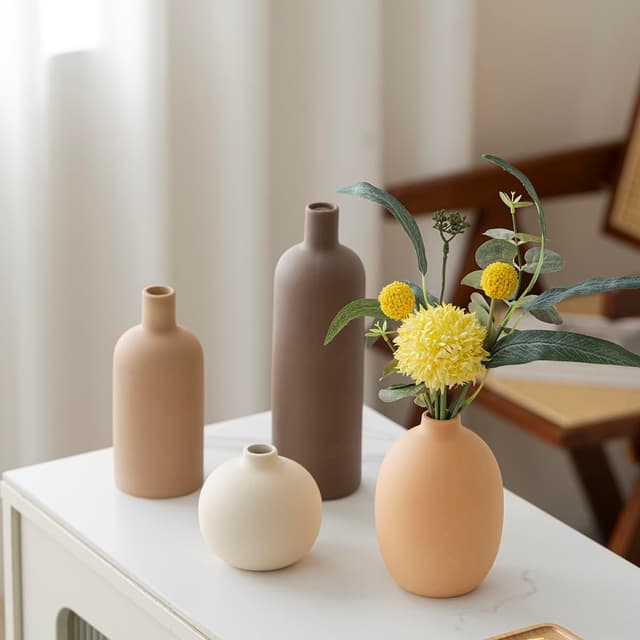 Thumbnail 2 de Lot 4 vases céramique Morandi 9,5‑25 cm