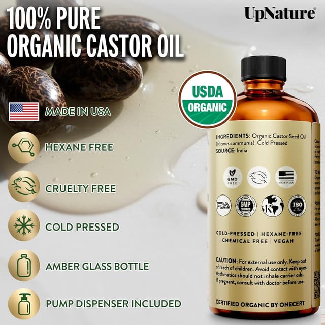 Thumbnail 4 de UpNature Organic Castor Oil 16 oz