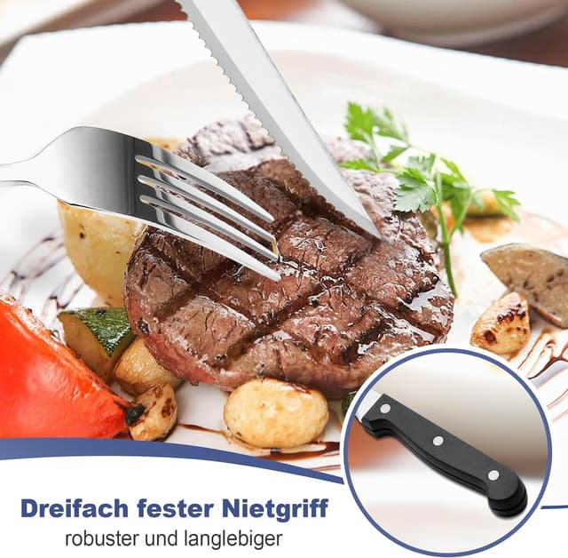 Thumbnail 3 de Bastwe 36-teiliges Edelstahl Besteckset 6 Personen