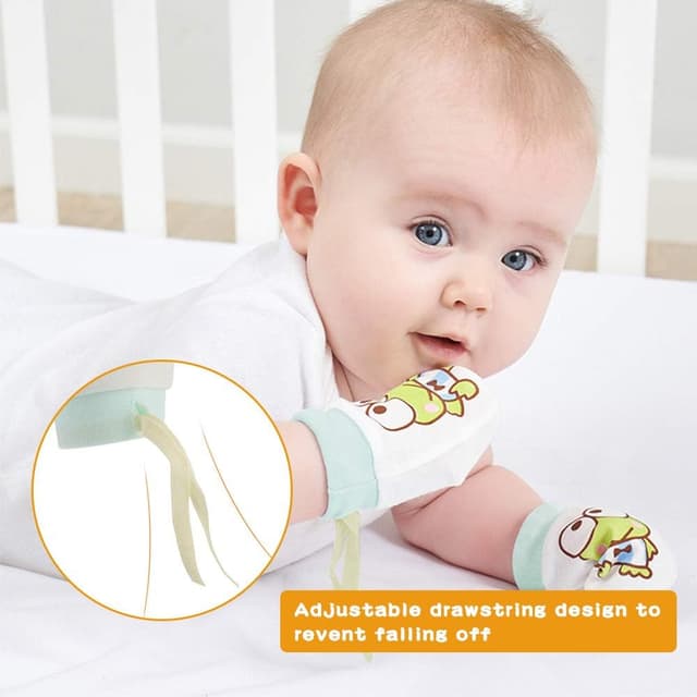 Detalle 2 de NOCHME Guantini Neonato antigriffo in cotone (0–10 mesi) – 3 paia