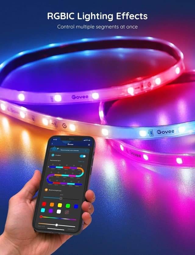 Thumbnail 6 de Govee Outdoor LED Strip Light 10m RGBIC (IP65) with Music Sync and WiFi Voice Control