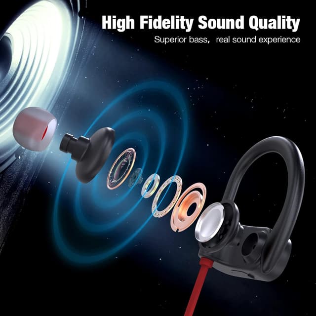 Thumbnail 4 de NUASI Bluetooth Headphones Bluetooth 5.3 Wireless Earphones