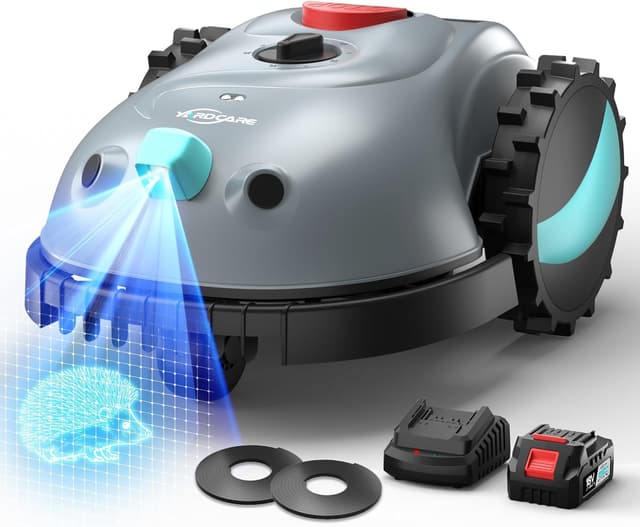 Detalle de (2026 Upgrade) YARDCARE V100 Robot Tagliaerba a batteria con navigazione visiva e 150 ostacoli