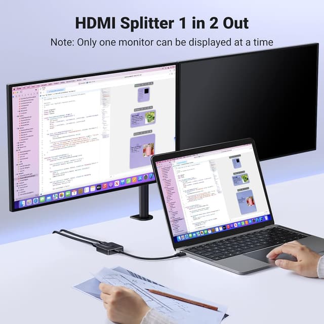 Detalle de UGREEN HDMI Switch 4K@60Hz bi-directional HDMI switch