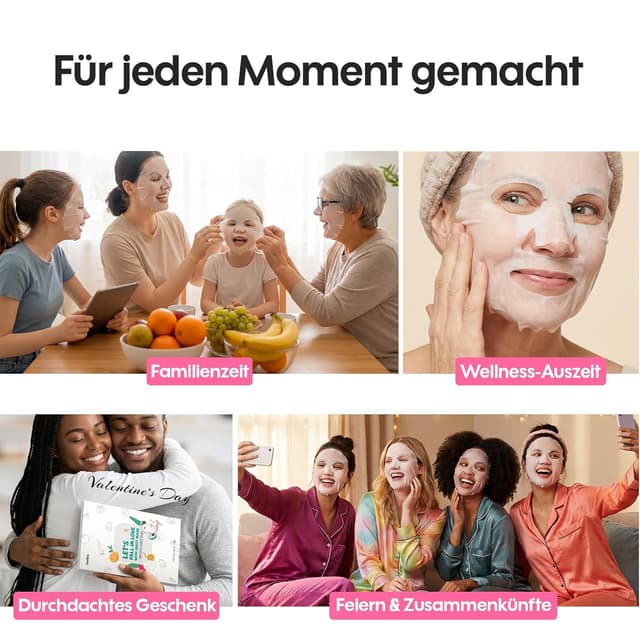 Thumbnail 4 de ZealSea 7‑Tage Tuchmasken-Set für Glow 🎭