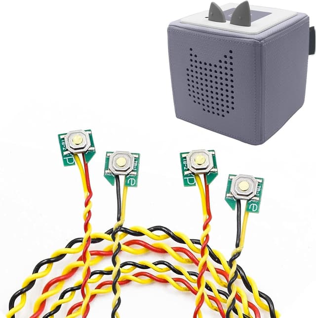 Detalle de Ersatz-Ohren & Tasten-Kabel Reparaturset für die Toniebox inkl. Schutzfolie und Schraubendreher (Style 2)