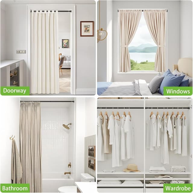 Thumbnail 5 de AIZESI Tension Rod 70-130cm Black