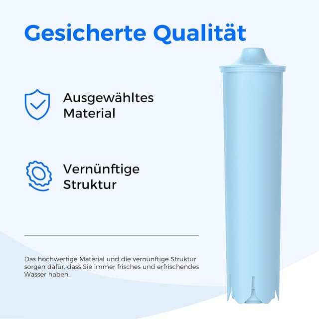 Detalle 2 de Waterdrop Ersatzwasserfilter für Blue/71312 Blue & Jura ENA/IMPRESSA (TÜV SÜD zertifiziert) – 6 Stück