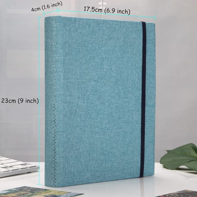 Thumbnail 6 de AIOR Album photo à pochettes 10x15 cm (200 photos) couverture lin bleu, 50 feuilles