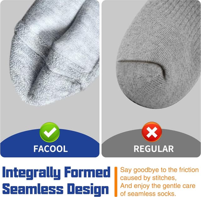 Detalle de Facool Merino diabetic socks 3 pairs