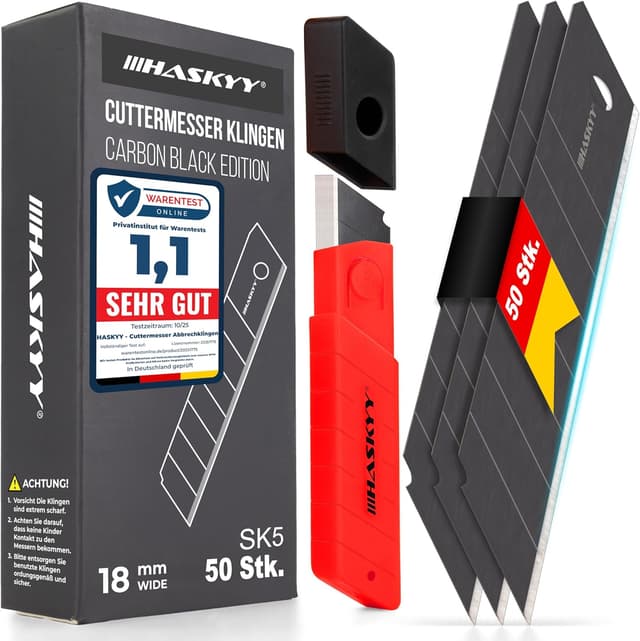 Imagen de HASKYY Cuttermesser Ersatzklingen 50 Stück 18mm en OfertitasTOP