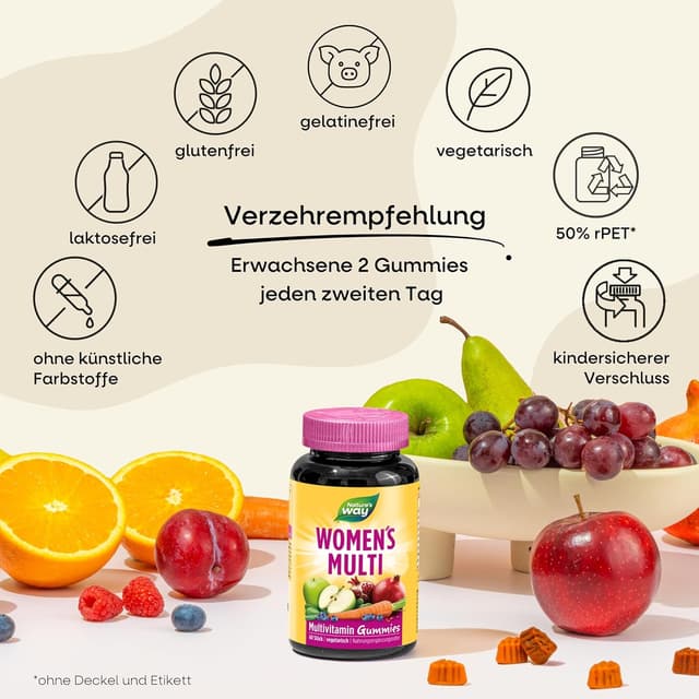 Thumbnail 4 de Multivitamin Gummibärchen 60 Stk für Frauen 🍬