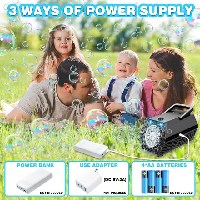 Thumbnail 4 de Bubble Machine 18,000+ Bubbles Per Minute