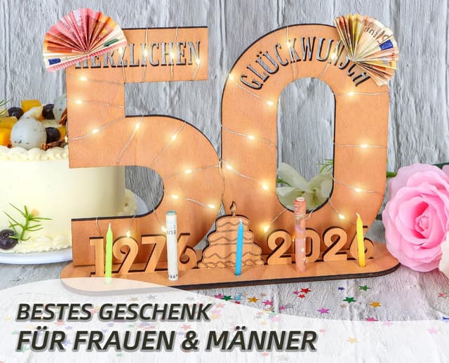 Thumbnail 1 de Giftota 2026 Holz-Schild 29x21 cm Geburtstagsdeko