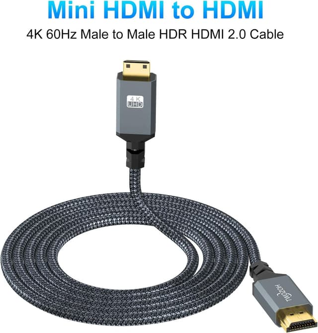 Thumbnail 4 de Twozoh Cable Mini HDMI a HDMI 1 m 2 unidades