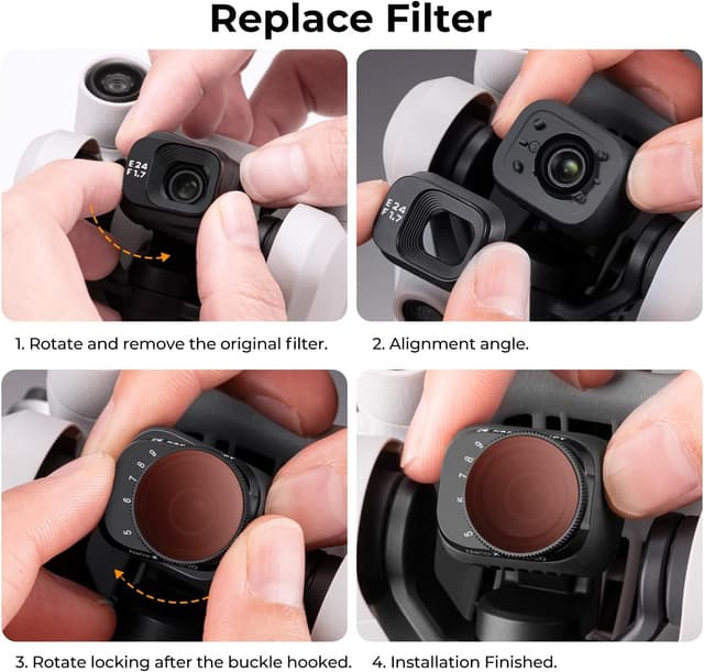 Thumbnail 5 de K&F Concept Filtre ND variable pour DJI Mini 3 Pro