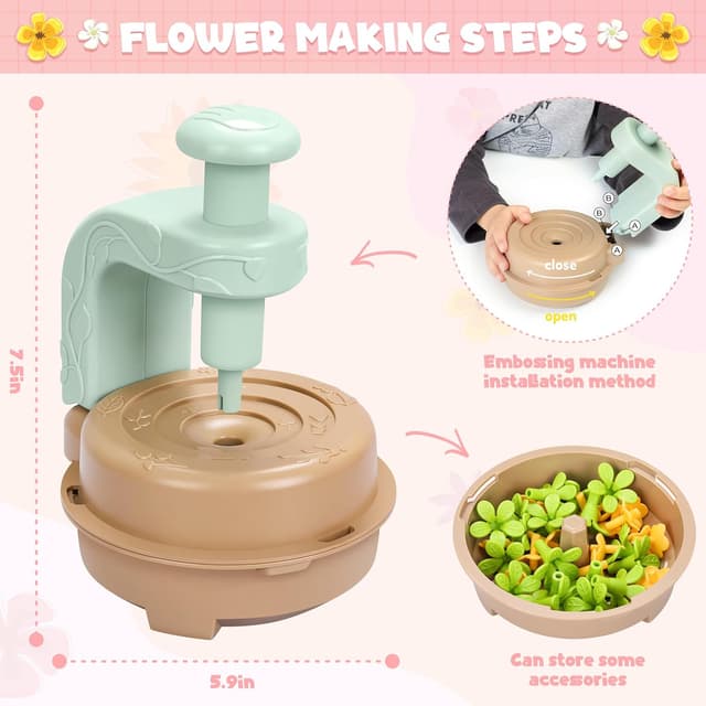 Thumbnail 1 de Fabric Flower Bouquet DIY Kit 4+ 🎨