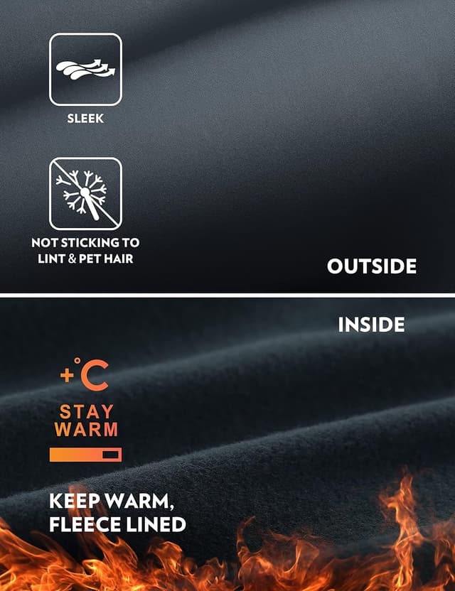 Detalle 2 de Legging thermique femme CRZ YOGA à taille haute avec poches (True Navy, 44)