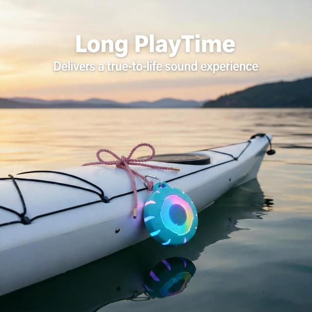 Thumbnail 6 de HEYSONG Waterproof Bluetooth Speaker 5W