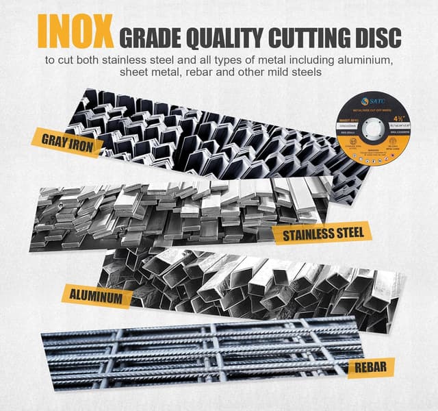 Thumbnail 5 de SATC 115mm cutting disc 50‑piece set for grinders 🛠