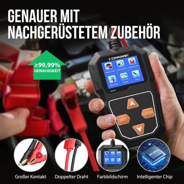Detalle de KONNWEI KW218 Batterietester 6V/12V