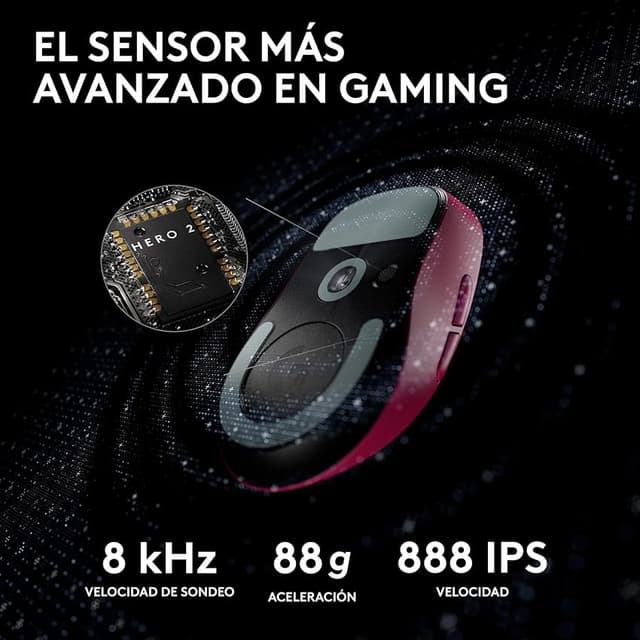 Detalle 2 de Logitech G PRO X SUPERLIGHT 2 ratón inalámbrico 60 g