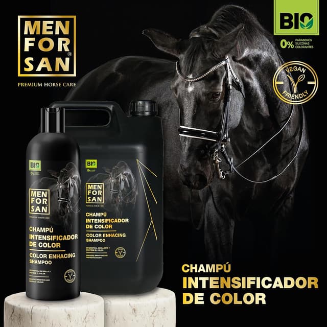 Thumbnail 2 de MENFORSAN Champú color para Caballos 1L