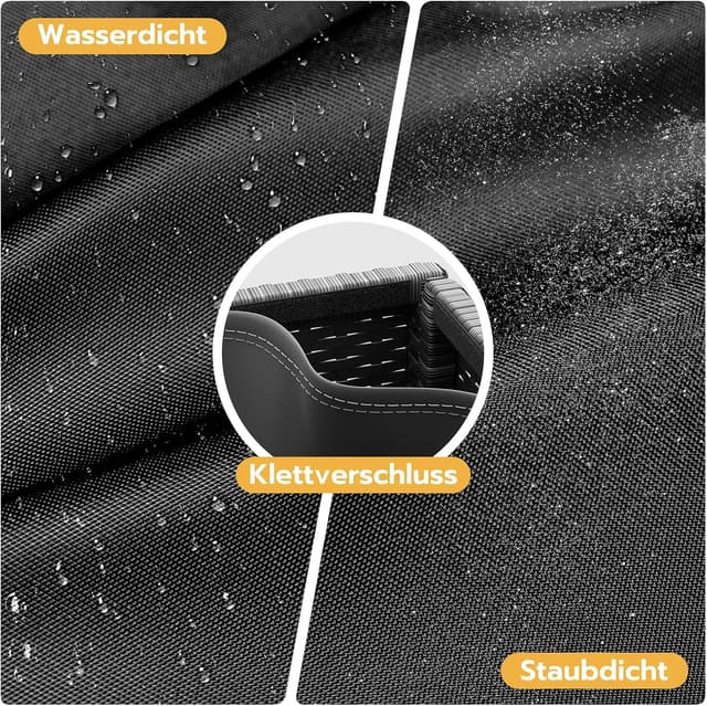 Detalle 2 de UDPATIO Gartenbox wasserdicht 480 l mit Rollen – Auflagen-/Kissenbox für Terrasse, Balkon & Garten in Grau