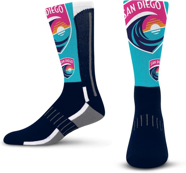 Detalle de For Bare Feet NWSL Unisex Kids Phenom Curve Zoom II Team Colors Youth Socks