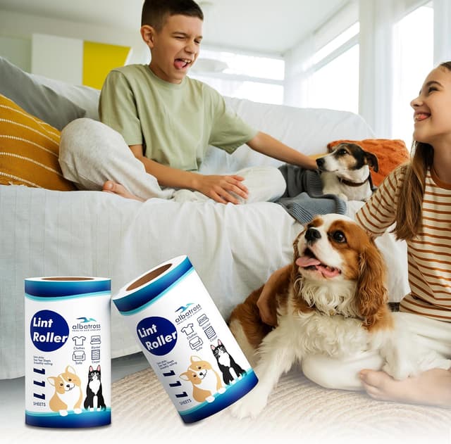 Detalle 2 de Albatross Health New England Lint Roller Refills for Pet Hair (Extra Sticky) – Mega Value Set of 999 Sheets