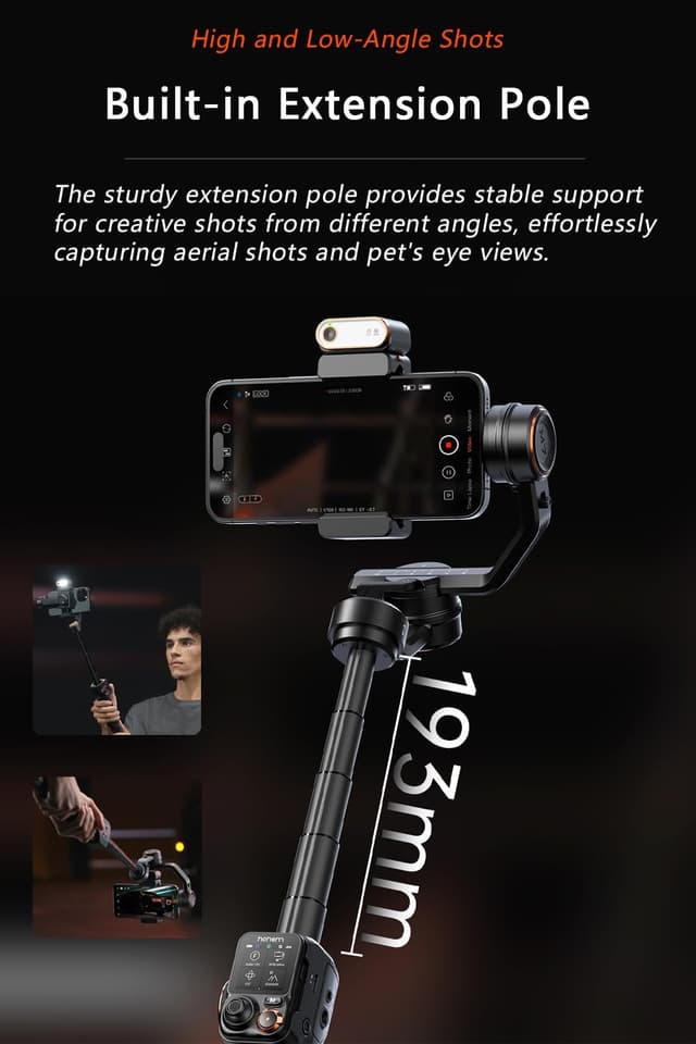 Detalle de Hohem iSteady M7 phone gimbal, 500g payload