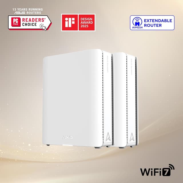 Thumbnail 1 de ASUS ZenWiFi BQ16 2-Pack Sistema WiFi 7 Cuatribanda